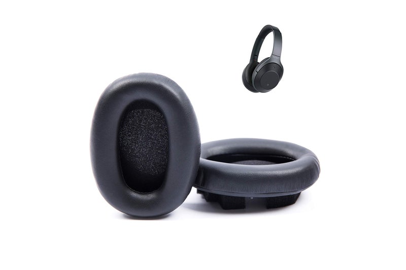 Damex Headphone Ear Pads Replacement Cushion for Sony Noise Cancelling Headphones WH1000XM2,Compatible with 1000xm (Black) - Image 1